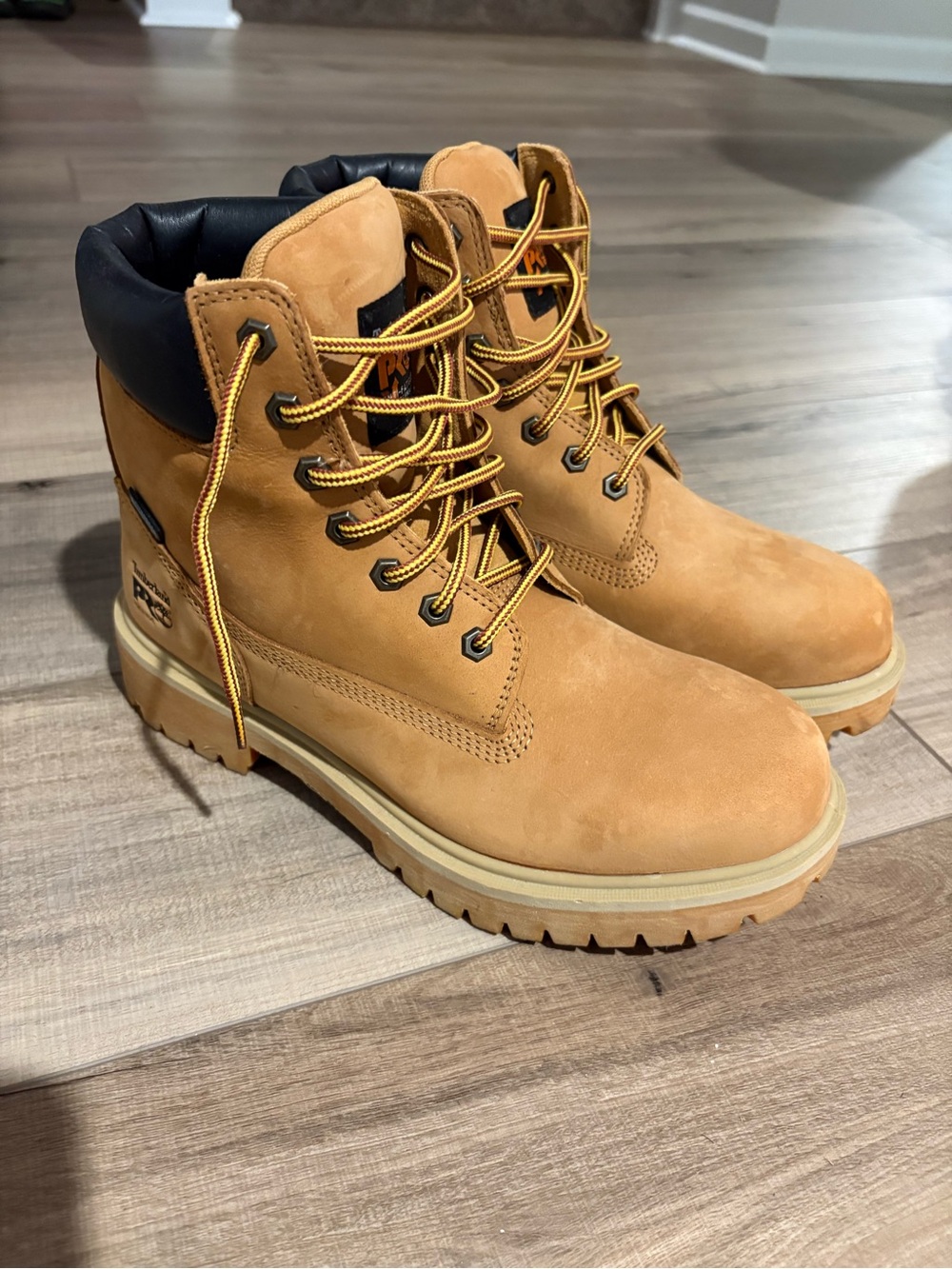 Timberland 6" Soft Toe Waterproof Classic Men's Work Boots Wheat Nubuck size 9W